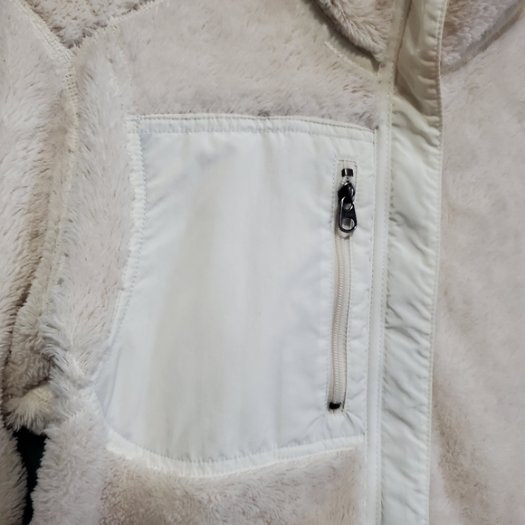Patagonia Reversible Fleece Zip Up Jacket Ivory Md - Picture 4 of 13